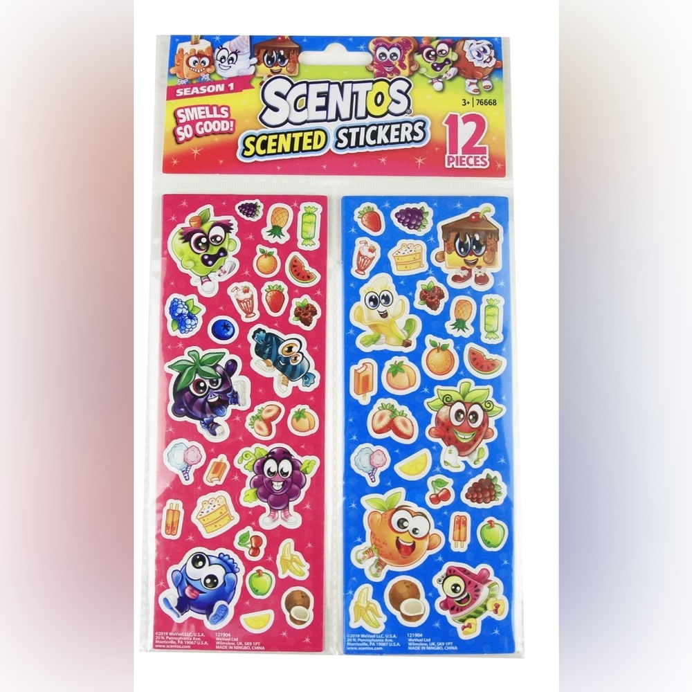 💜 Fruity Scented Stickers Set